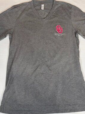 Bella Canvas Calamity Jane's Apparel Oklahoma University T-Shirt Women's M Gray